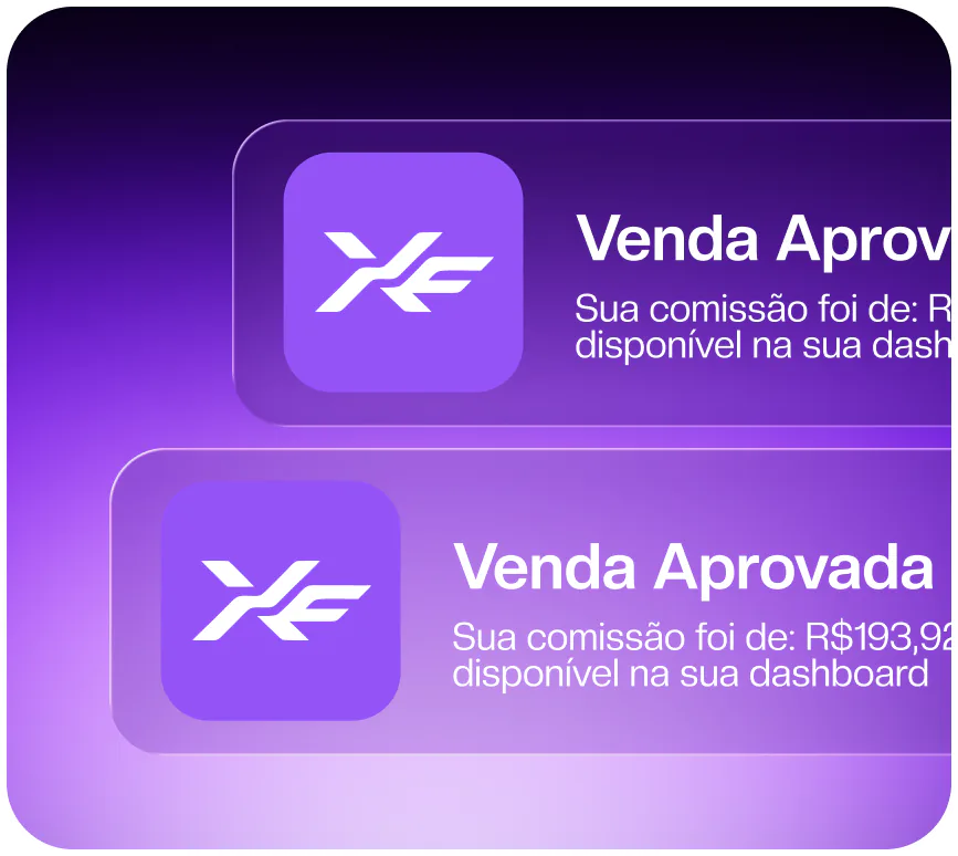 Notificações de venda aprovada no painel